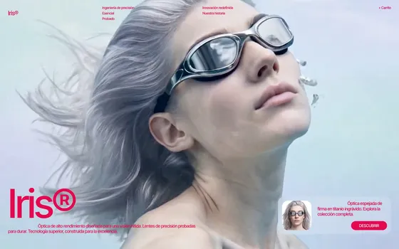 Web Iris — Eyewear premium y óptica de rendimiento