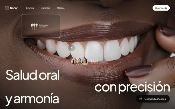 Web Nácar — Odontología estética