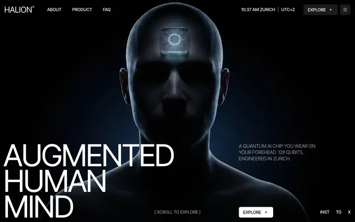 Demo Halion, web para tecnología e inteligencia artificial