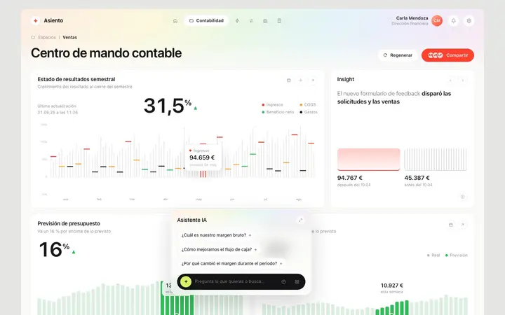 Asiento, Lab de nuestro catálogo: Una interfaz contable para entender el destino de los datos.