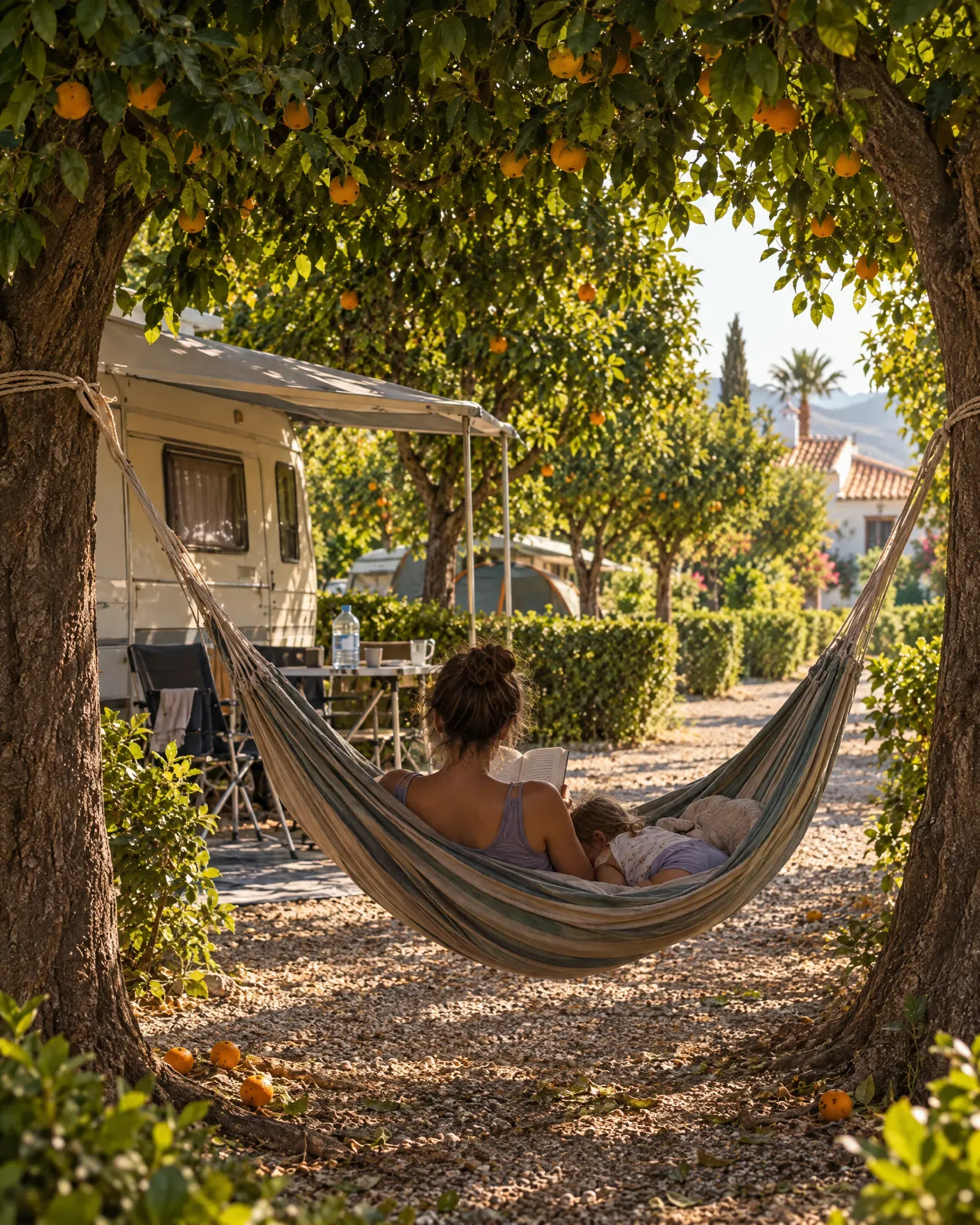 Siesta bajo copa